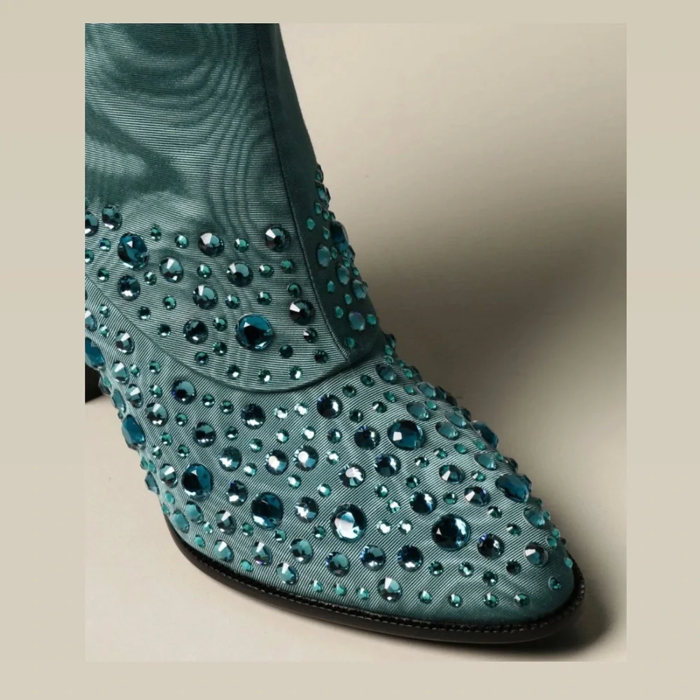 GUCCI CRYSTAL BOOTIES - Picture 2 of 5